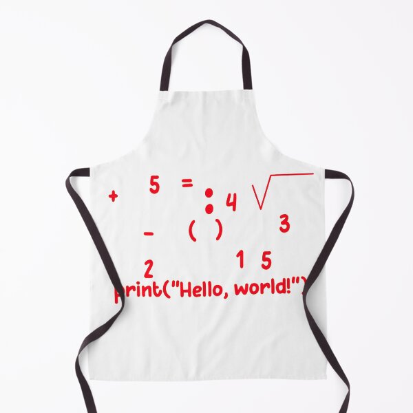Item preview, Hello World Python Coding Math Logic Programmer designed and sold by tineldesign.