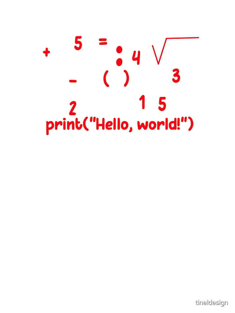 Thumbnail 7 of 7, Oversized T-Shirt, Hello World Python Coding Math Logic Programmer designed and sold by tineldesign.