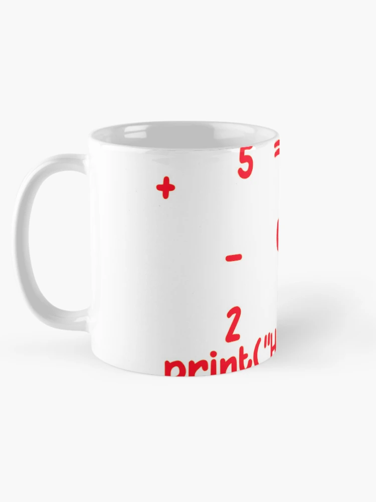 Thumbnail 5 of 6, Coffee Mug, Hello World Python Coding Math Logic Programmer designed and sold by tineldesign.