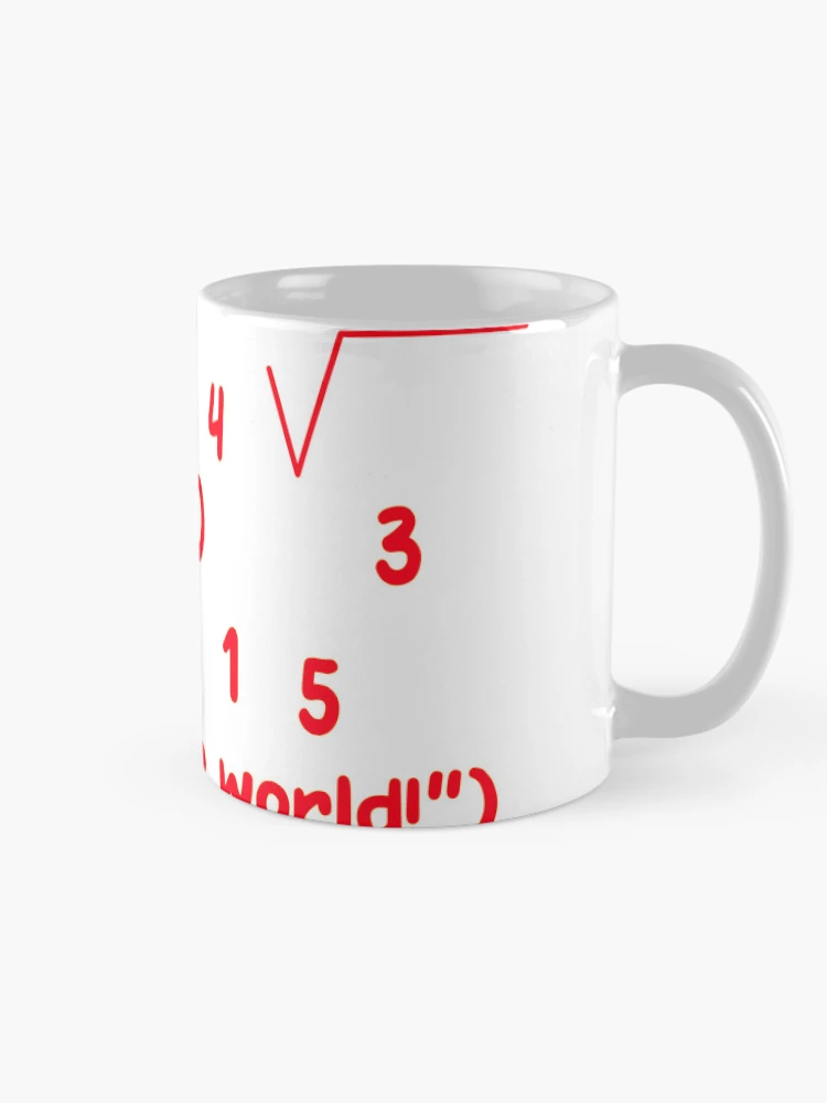Thumbnail 3 of 6, Coffee Mug, Hello World Python Coding Math Logic Programmer designed and sold by tineldesign.