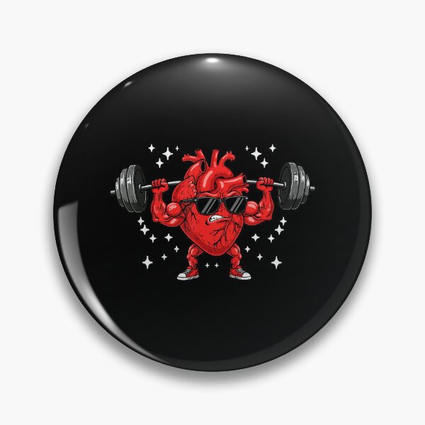 Item preview, Buff Heart Barbell Valentine Workout Cute Gym Love  designed and sold by eliramaison.