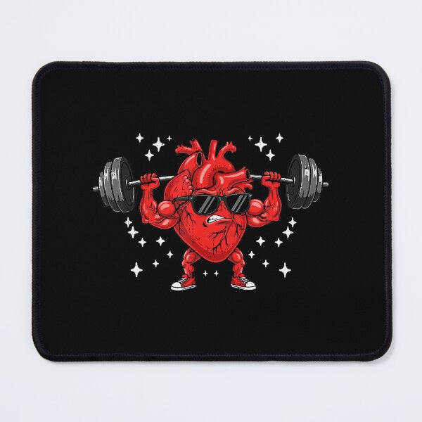 Item preview, Buff Heart Barbell Valentine Workout Cute Gym Love  designed and sold by eliramaison.