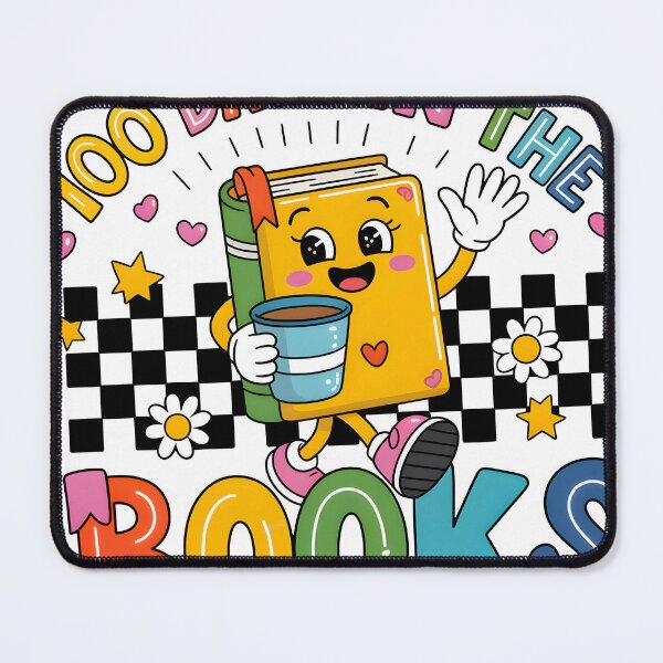 Item preview, 100 Days in the Books Cute School Book Character 100th Day of School Design designed and sold by VineVibe16Studio.