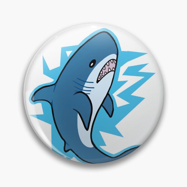 Item preview, Shark Plush Sticker designed and sold by TonsOfTunes.