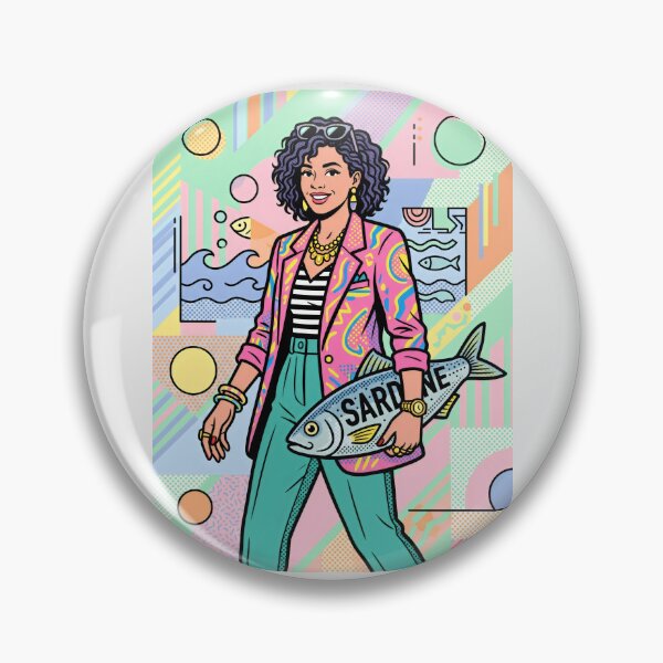 Item preview, Sardine Fashion Illustration Pop Art designed and sold by SplashTastic.