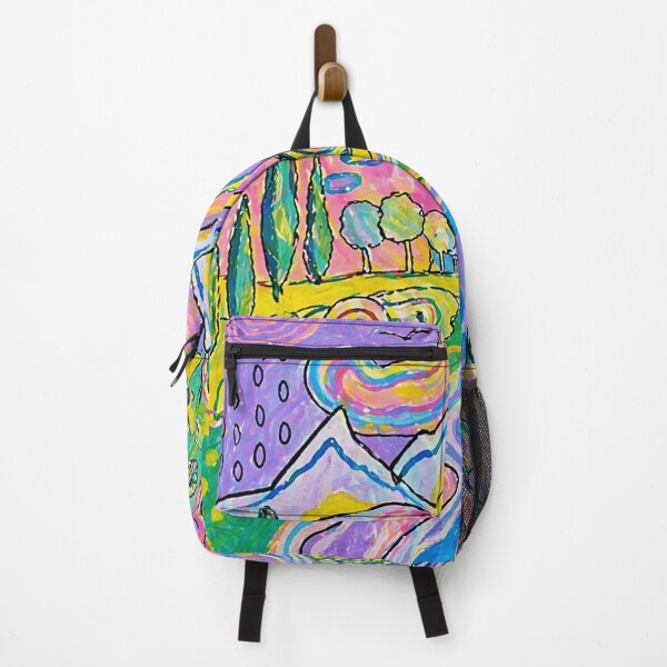 Item preview, Colorful Mountain Dreamscape Psychedelic Landscape designed and sold by Modaozushi216.