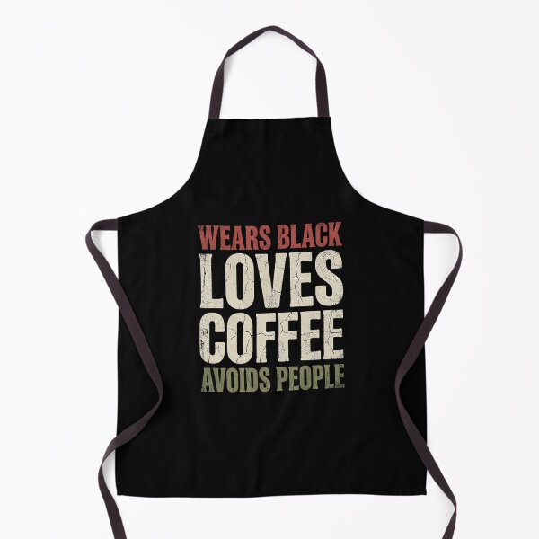 Item preview, Wears Black Loves Coffee Avoids People designed and sold by dudelinart.