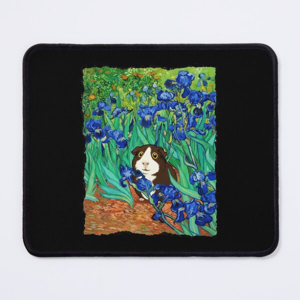 Item preview, Guinea Pig in Iris Garden Impressionist Style designed and sold by JordynLadukeg65.