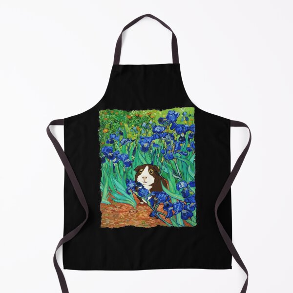 Aperçu de l'œuvre Cochon d'Inde dans un jardin d'iris style impressionniste créée et vendue par JordynLadukeg65.