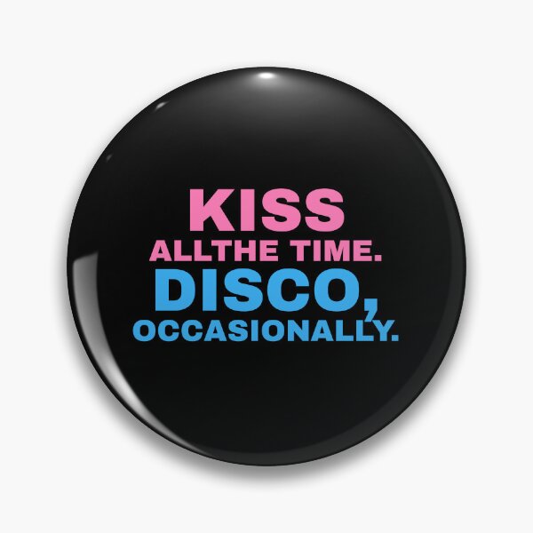Item preview, Retro Mirrorball Quote - Kiss All The Time. Disco, Occasionally. designed and sold by Niji Hibana.