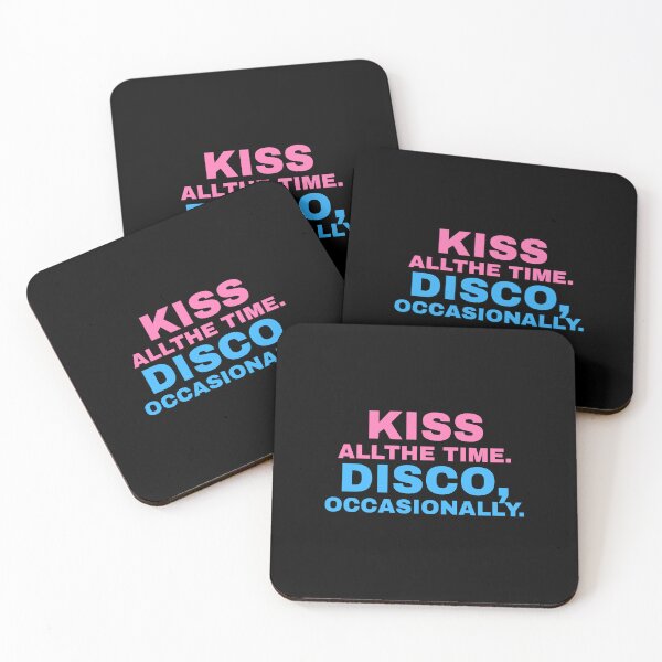 Item preview, Retro Mirrorball Quote - Kiss All The Time. Disco, Occasionally. designed and sold by Niji Hibana.