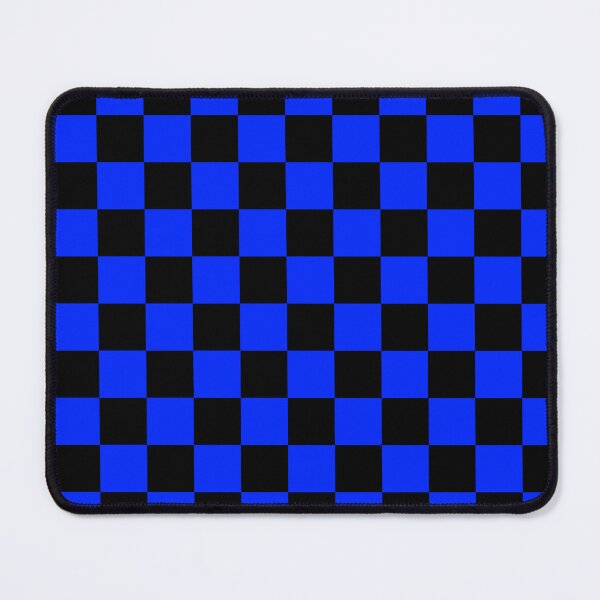 Item preview, Neon Blue and Black Checkerboard pattern designed and sold by MIMIWIWI.