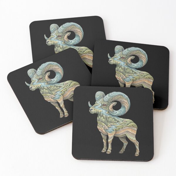 Artikelvorschau, Flusshorn-Widder – Terrain Flow Wildlife entworfen und verkauft von printedartgoods.