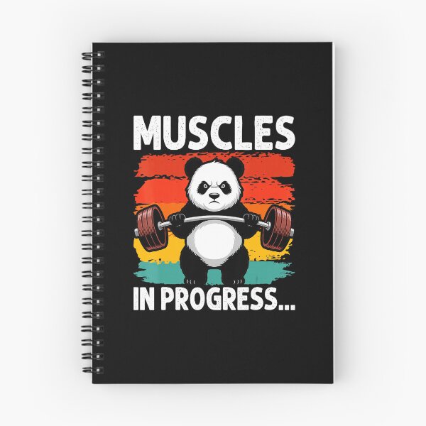 Item preview, Muscles in Progress Panda Weightlifting Funny Gym  designed and sold by eliramaison.