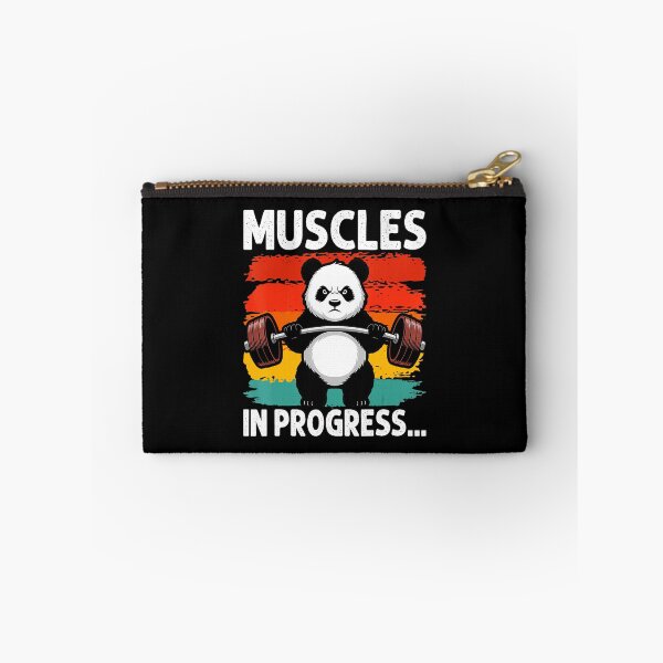 Item preview, Muscles in Progress Panda Weightlifting Funny Gym  designed and sold by eliramaison.