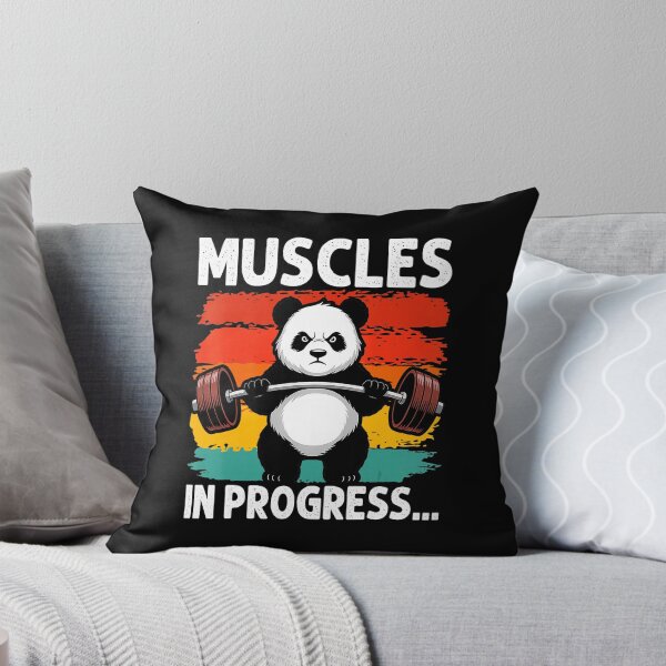 Item preview, Muscles in Progress Panda Weightlifting Funny Gym designed and sold by eliramaison.