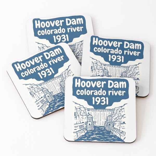 Item preview, Hoover Dam Blue Colorado River Cute Retro Landscape  designed and sold by HowToCanadian.