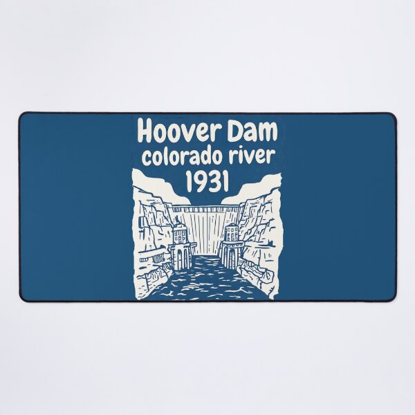 Item preview, Hoover Dam Blue Colorado River Cute Retro Landscape designed and sold by HowToCanadian.