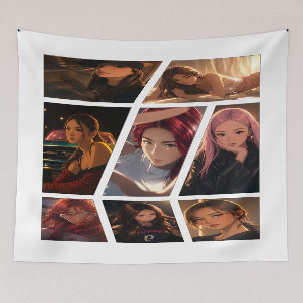 Item preview, BINI Manhwa Style Collage Merchandise designed and sold by RandomlyPopUps.