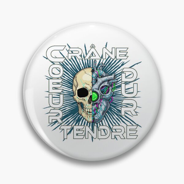 Item preview, SkullHeart - Hard skull, tender heart designed and sold by HuzroDesign.