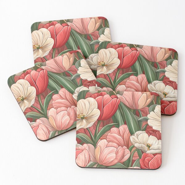 Item preview, Unique Tulip Floral  - Botanical Garden Pattern   - Retirement Gifts for Husband designed and sold by RoyalStarsPatts.