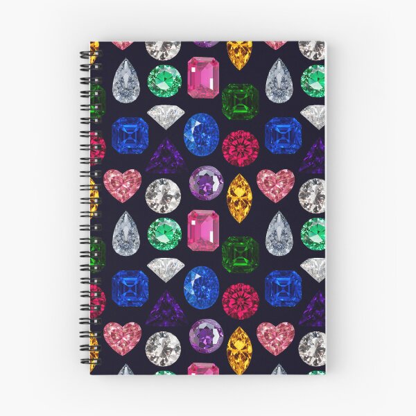 Item preview, Rainbow Gemstone Seamless Pattern - Retro Bejeweled Luxury designed and sold by Niji Hibana.