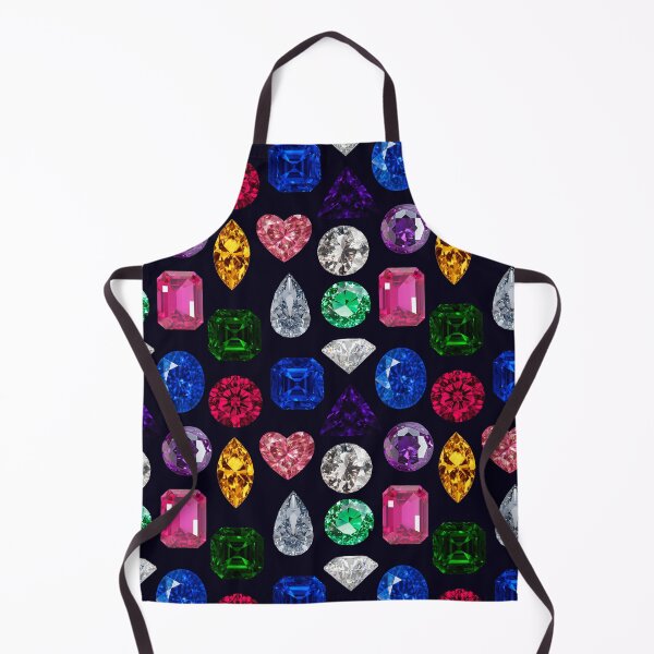 Item preview, Rainbow Gemstone Seamless Pattern - Retro Bejeweled Luxury designed and sold by Niji Hibana.