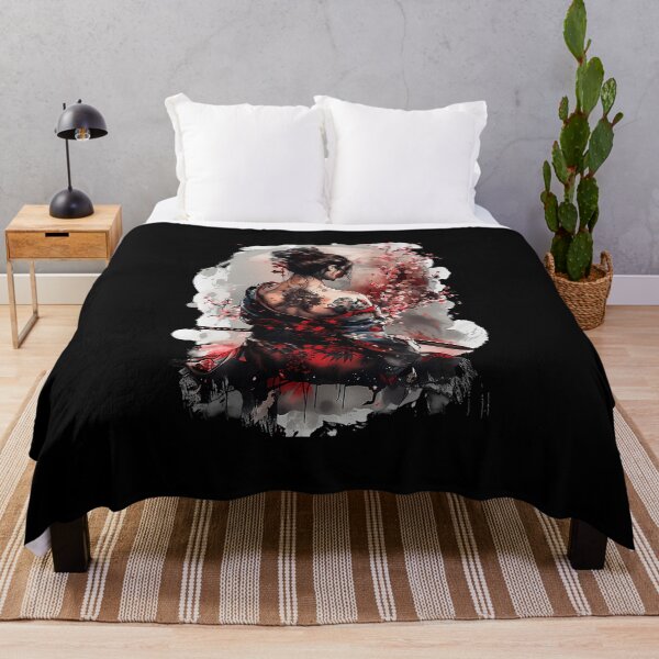 Item preview, Samurai Girl Sakura Blossom Japanese Tattoo Style designed and sold by titanlevi.