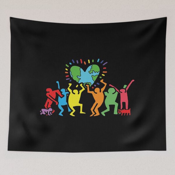 Item preview, keith hearts haring designed and sold by Fellye.