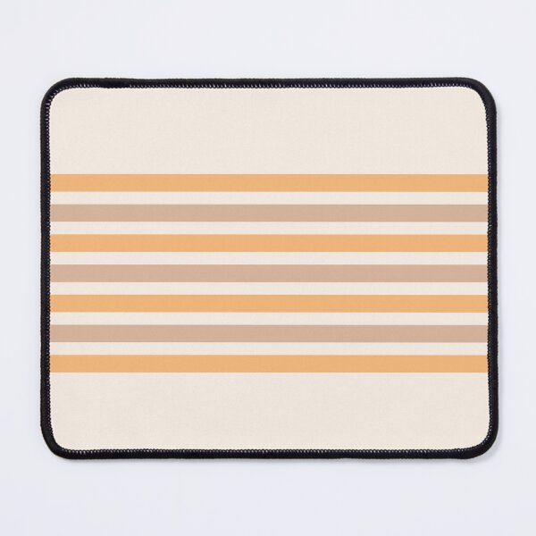 Item preview, Linen, cream brown & mellow apricot horizontal lines designed and sold by Mint + Midnight.