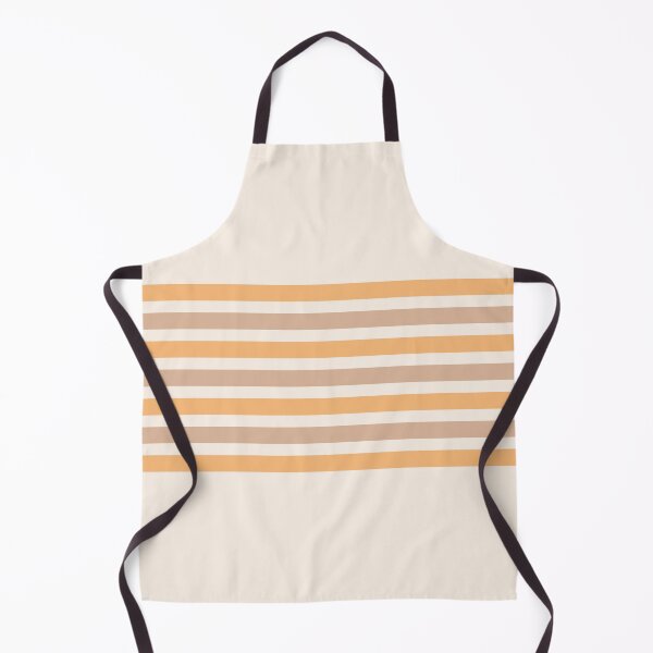 Item preview, Linen, cream brown & mellow apricot horizontal lines designed and sold by Mint + Midnight.