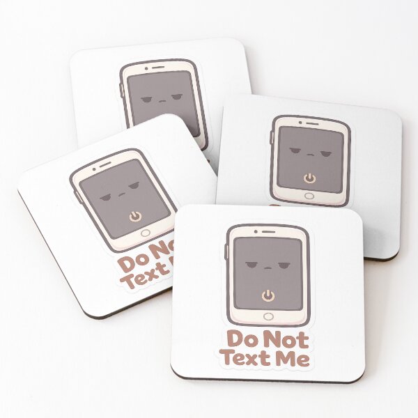 Item preview, Cute Phone Sticker "Do Not Text Me" Kawaii Anti Social Funny Minimal designed and sold by VibrantArtful7.