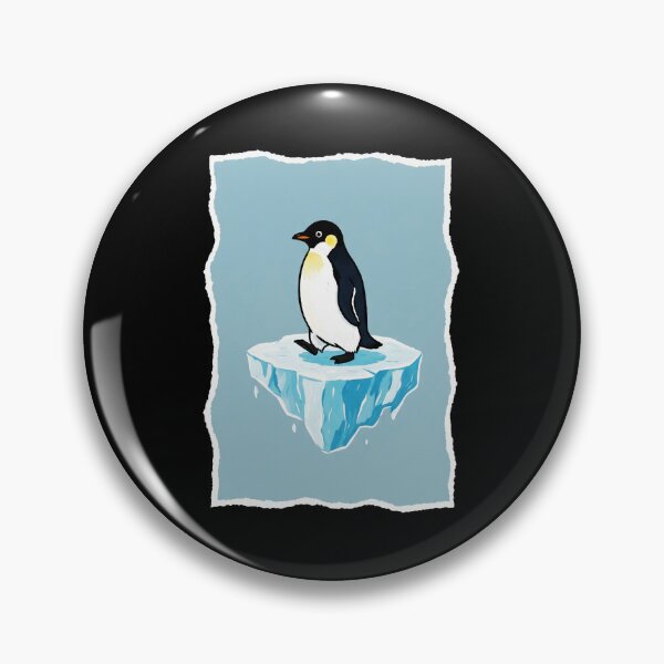 Item preview, Penguin on Iceberg Cute Minimal Illustration designed and sold by JordynLadukeg65.