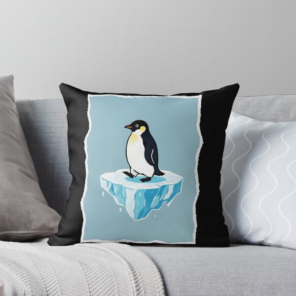Item preview, Penguin on Iceberg Cute Minimal Illustration designed and sold by JordynLadukeg65.