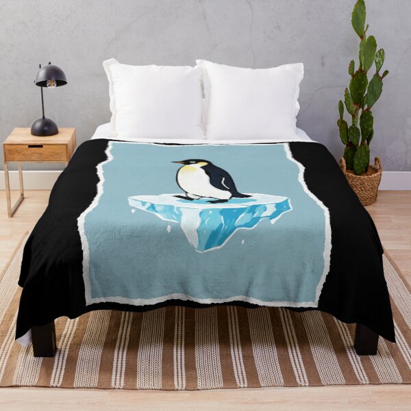 Item preview, Penguin on Iceberg Cute Minimal Illustration designed and sold by JordynLadukeg65.