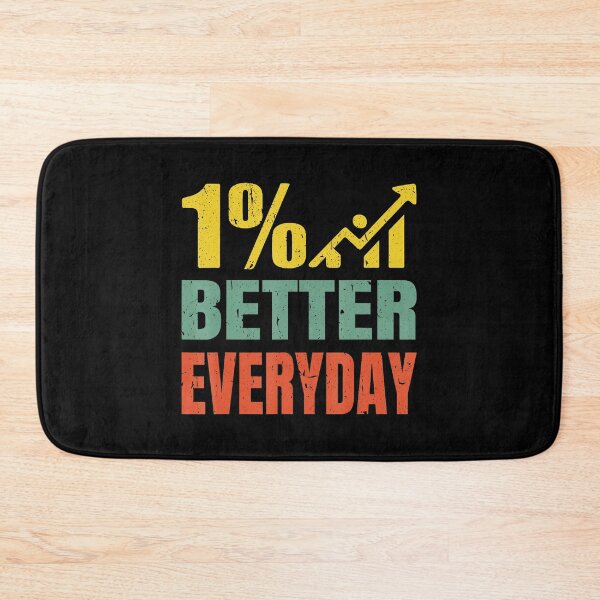 Item preview, 1% Better Everyday Motivational Growth Quote designed and sold by eliramaison.