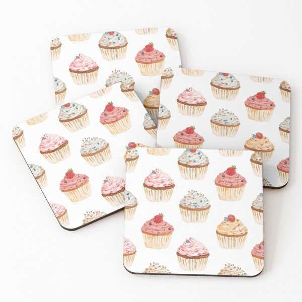 Item preview, Cute Pastel Cupcake Pattern  designed and sold by PamLeeDesign.