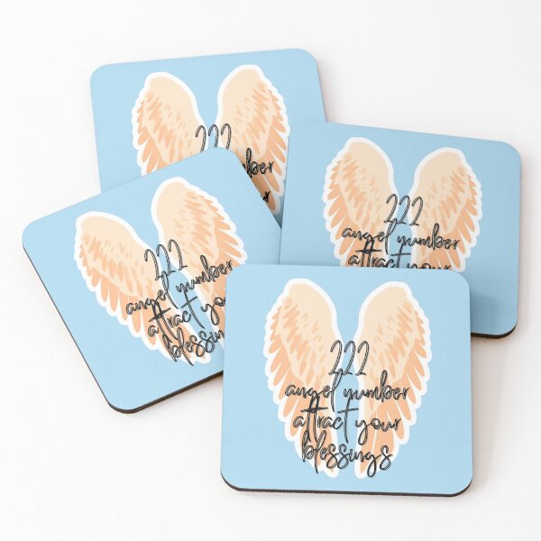 Item preview, 222 Angel Number – Attract Your Blessings Spiritual Aesthetic Typography Design designed and sold by CosmicQuietLab.