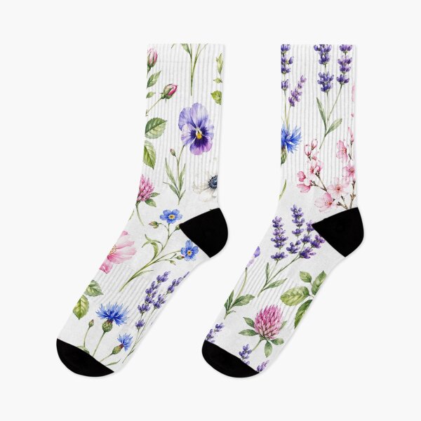 Item preview, Minimalist Watercolor Wildflower Meadow Floral Design designed and sold by HumanMess.