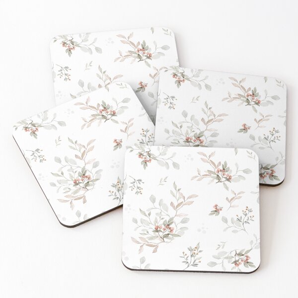 Item preview, Boho Watercolor Rowan Berries and Autumn Leaves Pattern designed and sold by SylaCreates.