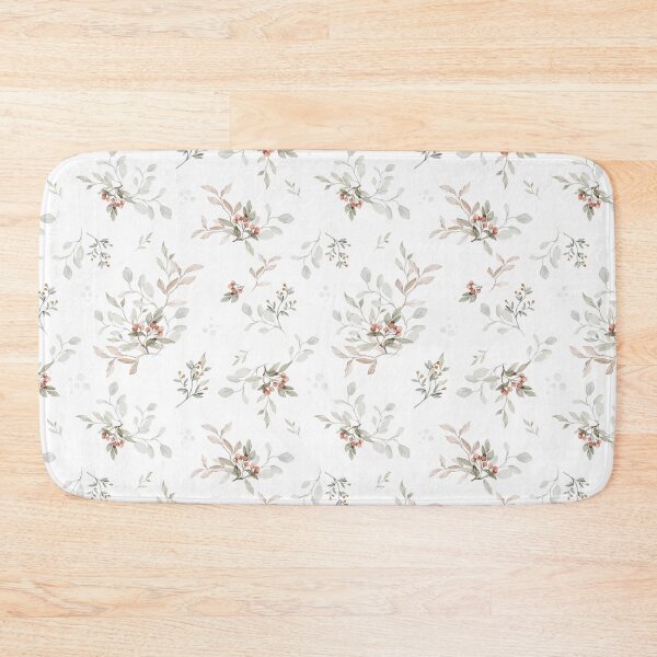 Item preview, Boho Watercolor Rowan Berries and Autumn Leaves Pattern designed and sold by SylaCreates.