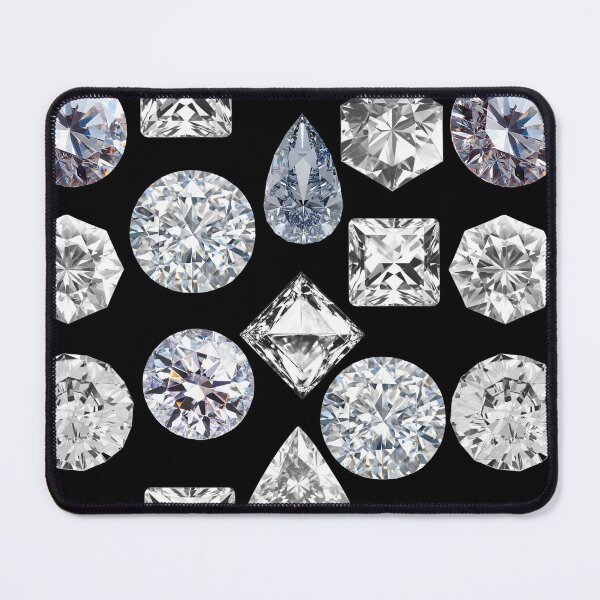 Item preview, Shimmering Diamond Seamless Pattern - Liquid Silver Luxury designed and sold by Niji Hibana.