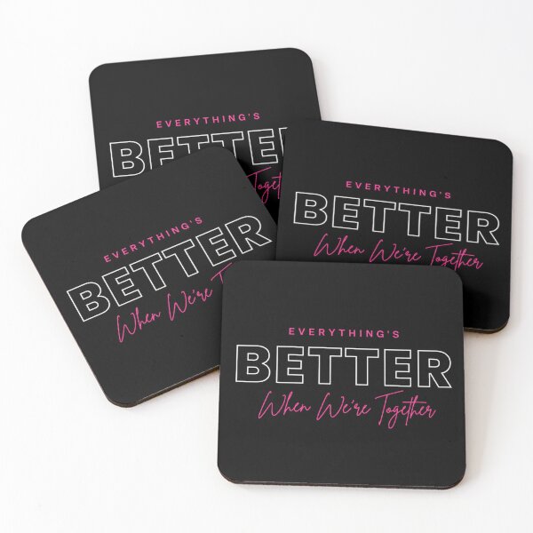 Item preview, Everything’s Better When We’re Together Romantic Love Quote T-Shirt Sticker designed and sold by DesignerThreads.