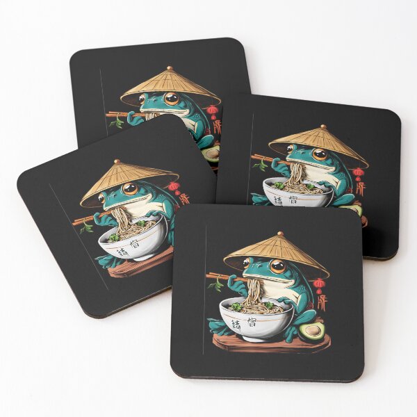 Item preview, Kawaii Frog Ramen Cute Anime Style Illustration designed and sold by titanlevi.