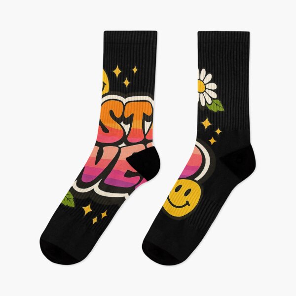 Item preview, Stay Weird – Retro Groovy Smiley & Daisy Positive Vibes Design designed and sold by WinterStorm01.