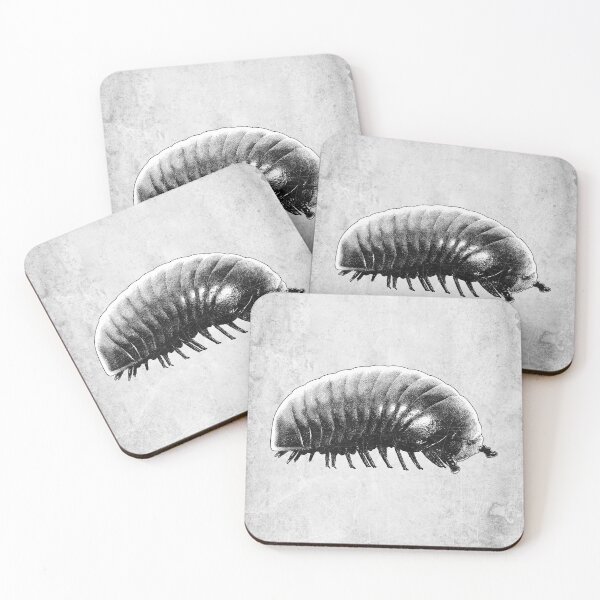 Item preview, Pill Bug Roly Poly Dark Nature Macro Etched Art designed and sold by Ghoul Enterprises.