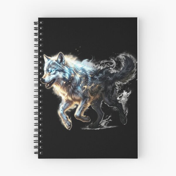 Item preview, Ethereal Celestial Wolf – Dual Light and Shadow Spirit Design designed and sold by GG-Graphics.