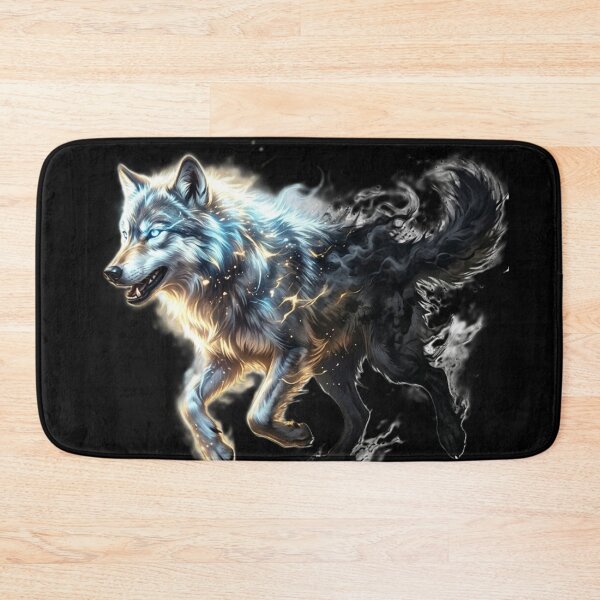 Item preview, Ethereal Celestial Wolf – Dual Light and Shadow Spirit Design designed and sold by GG-Graphics.