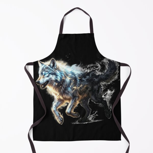 Item preview, Ethereal Celestial Wolf – Dual Light and Shadow Spirit Design designed and sold by GG-Graphics.