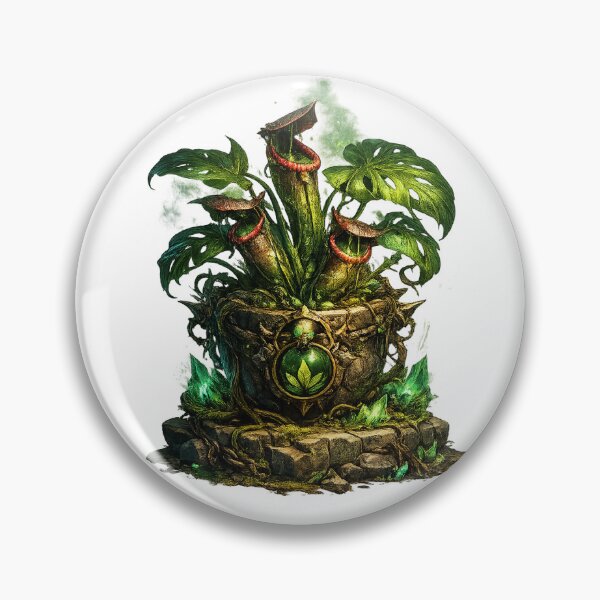 Item preview, Enchanted Pitcher Plant – Carnivorous Fantasy Relic designed and sold by ExoticWave.